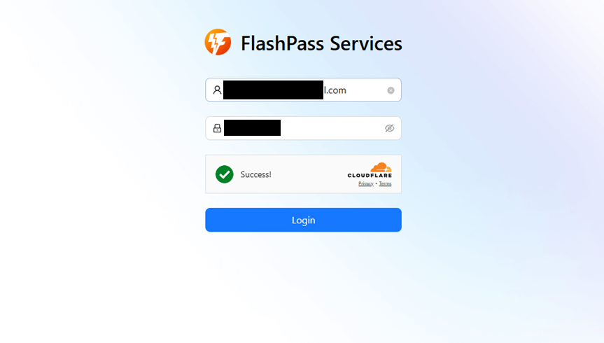 Login Screenshot